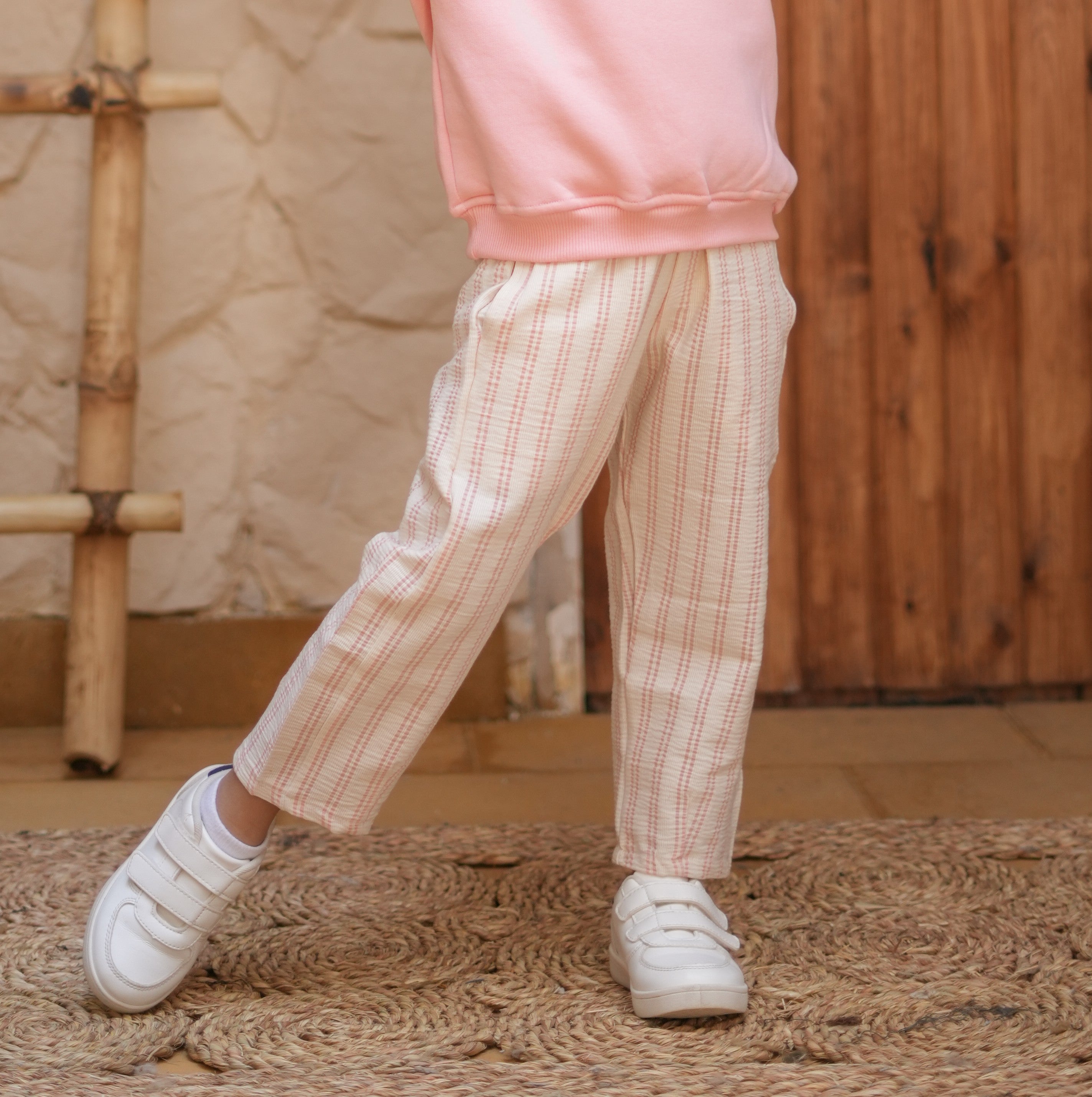 Pink Striped Pants