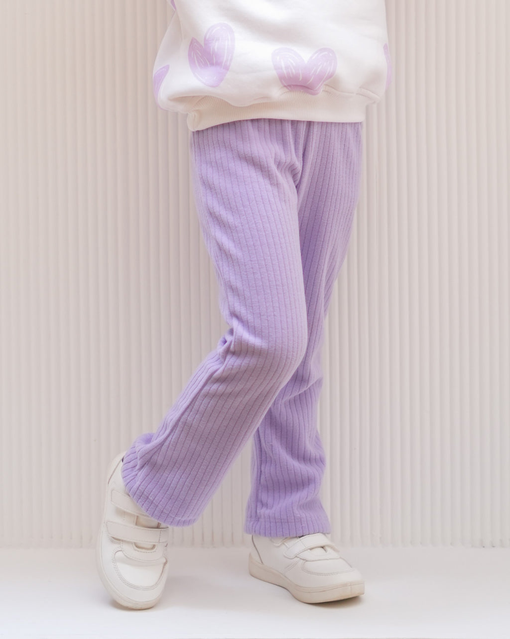 Purple Flare Fleece Pants
