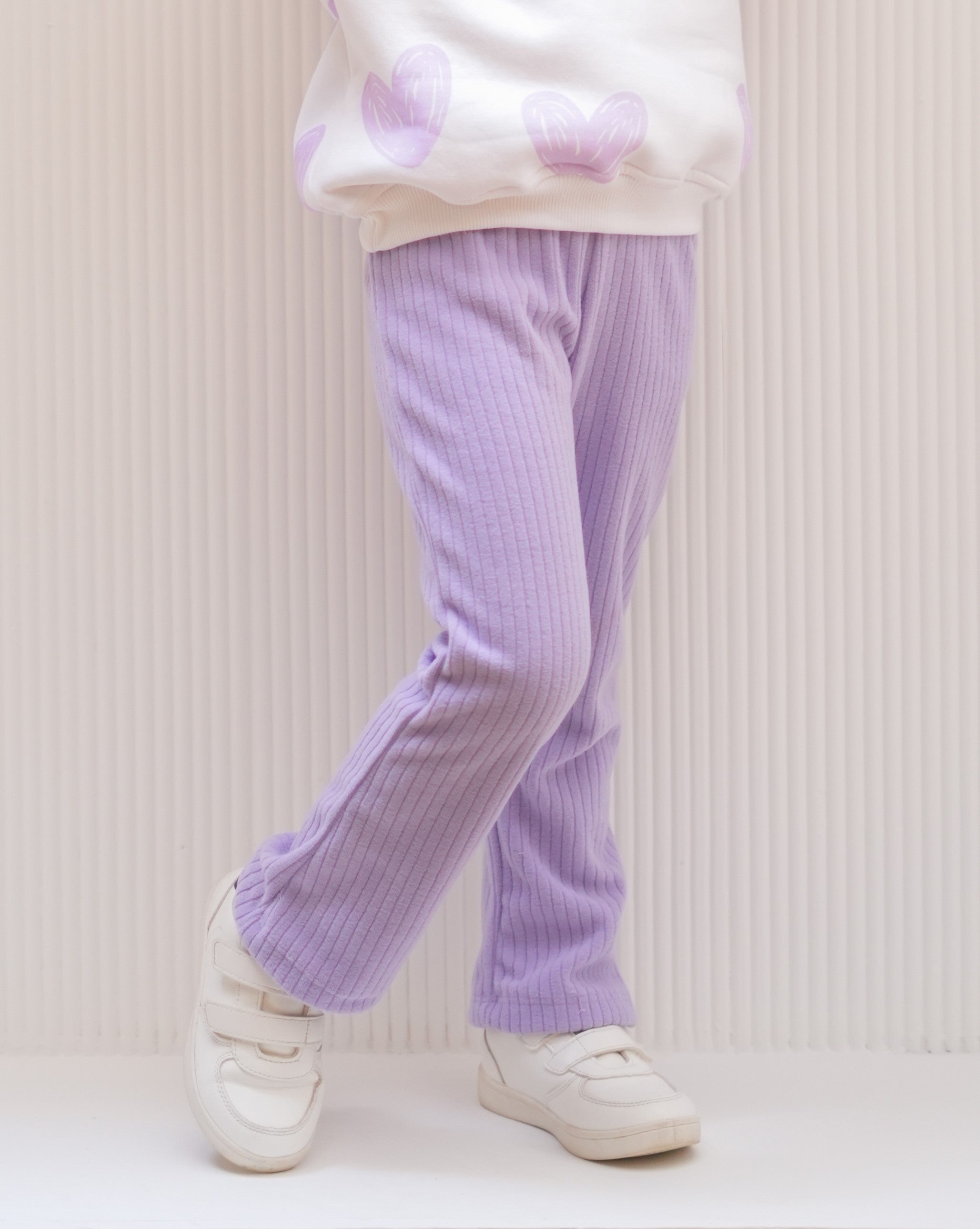 Purple Flare Fleece Pants